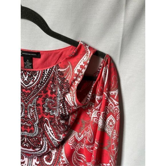 INC International Concepts Red White Dress - Picture 3 of 16